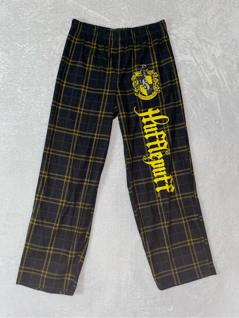 Warner Bros. Kids Hufflepuff Plaid Pajama Pants - XL (14)